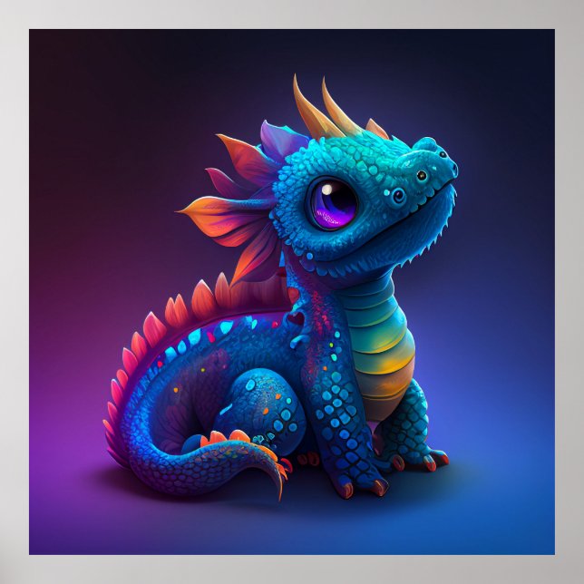 Póster Dragón de bebé (Frente)