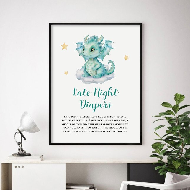 Póster Dragón de bebé barato Diapers nocturnos tardías (Subido por el creador)