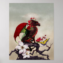Póster Dragón de cerezo 11x14 (4x6 y superior)