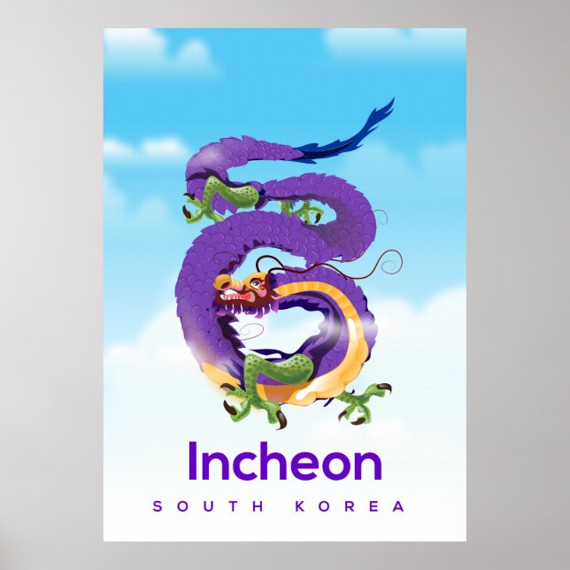 Póster Dragón de Corea del Sur (Frente)