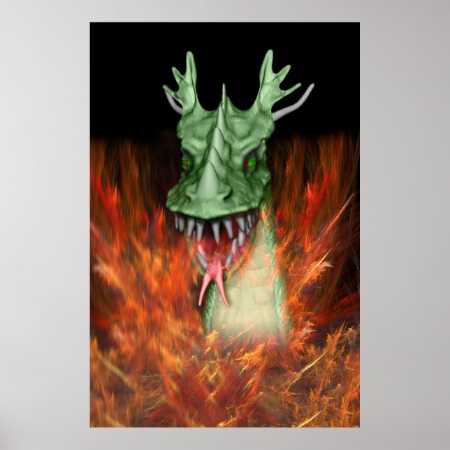Póster Dragón de fuego (Frente)