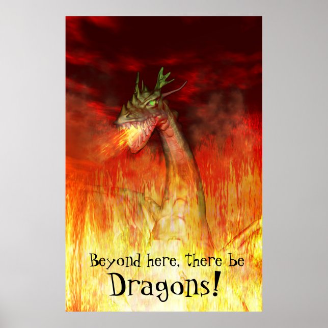 Póster Dragón de fuego (Frente)