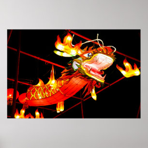 Póster Dragón de fuego Zhulong