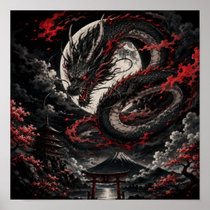 Póster Dragón de Luna de Sangre