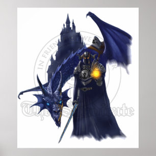 Póster Dragón de Mage con la filigrana