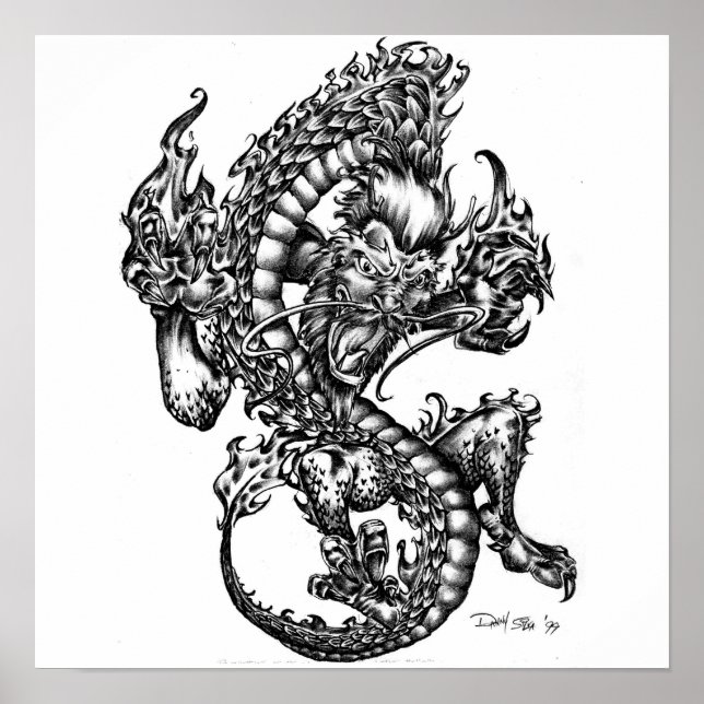 Póster Dragón de sesiones (Frente)