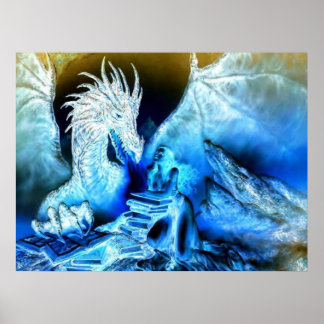 Póster dragón de sombra