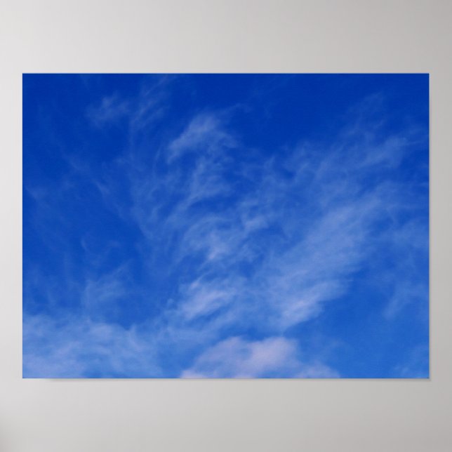 Póster Dragón de unicornio en las nubes ~ Imprimir / Post (Frente)