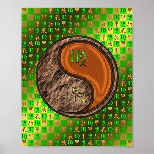 Póster Dragón de Virgo y Madera (Frente)