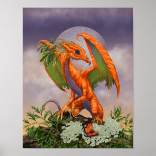 Póster Dragón de zanahoria 11x14 (4x6 y superior)
