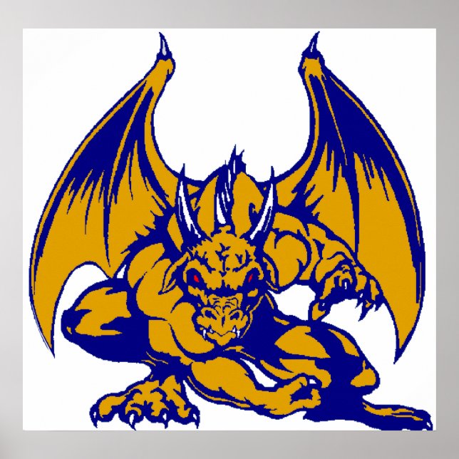 Póster Dragón dorado (Frente)