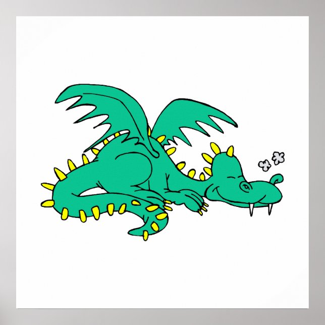 Póster Dragón durmiendo (Frente)