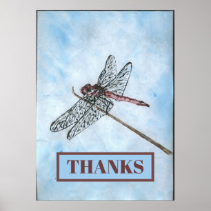 Póster Dragon Fly, GRACIAS, agrega texto