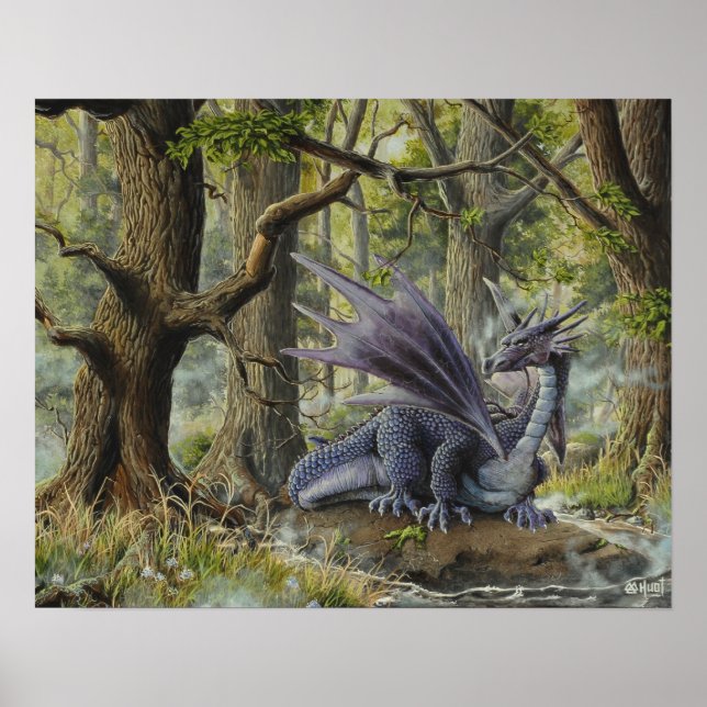 Póster Dragón Forestal, por Marc-André Huot (Frente)