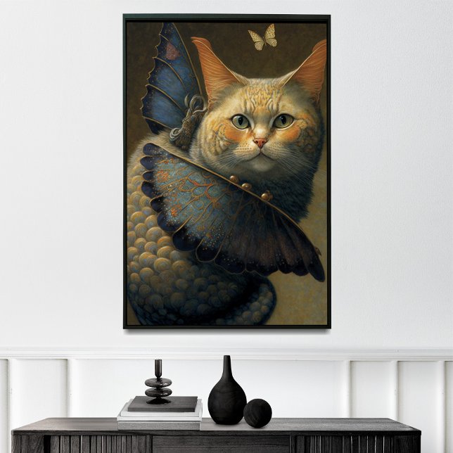 Póster Dragón Gato Adorable con Alas Mariposa (Subido por el creador)