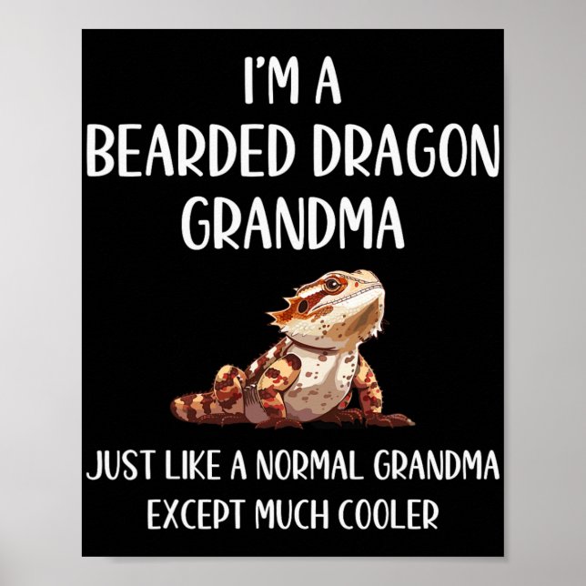 Póster Dragon Grandma Definition Animals Aover Madres Da (Frente)