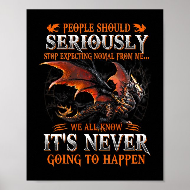 Póster Dragon Grave Dragon Regalos De Cumpleaños Para Los (Frente)