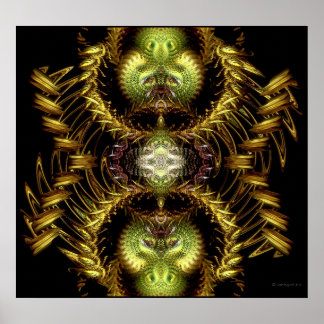 Póster Dragon Hour Fractal Art Poster / Imprimir