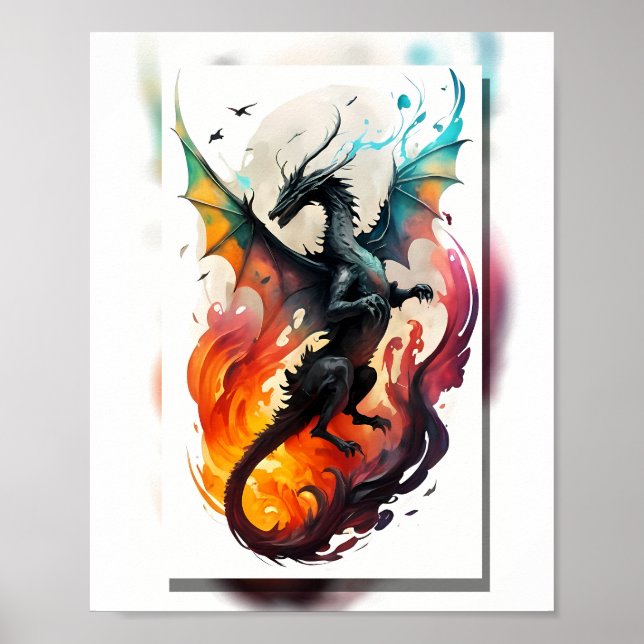 Póster Dragón Inferno: El ascenso de las llamas (Frente)