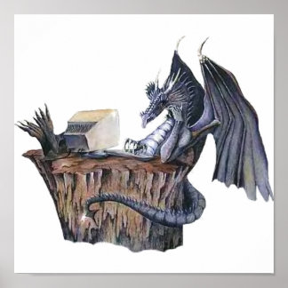 Póster Dragón informático