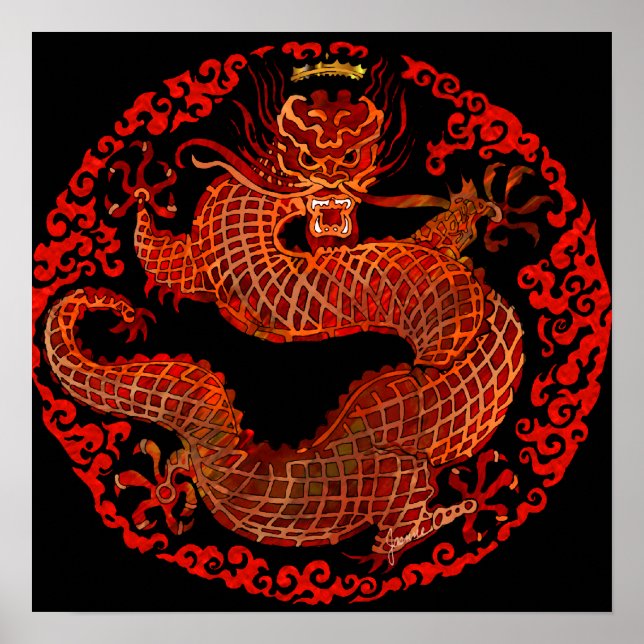 Póster Dragon King Print (Frente)