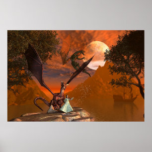 Póster Dragón mágico