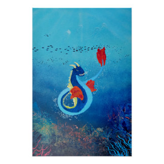 Póster Dragón marino