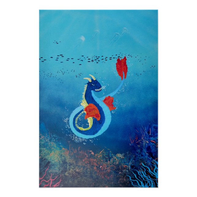 Póster Dragón marino (Anverso)