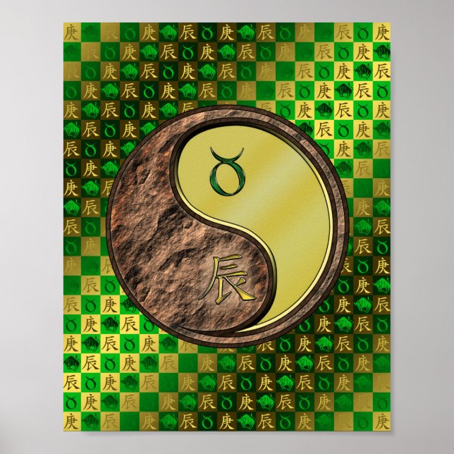 Póster Dragón Metalizado (Frente)