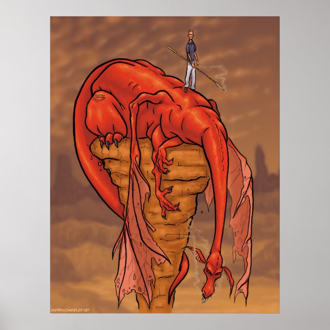 Póster Dragón muerto (Frente)