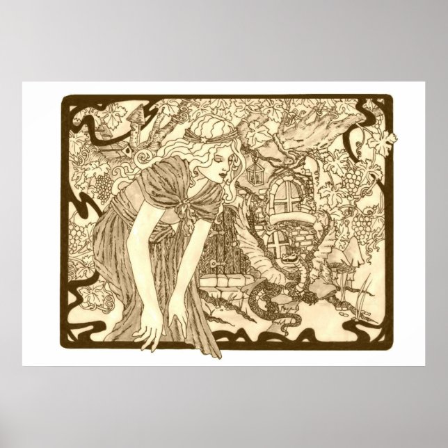 Póster Dragón orgulloso de la casa (Frente)