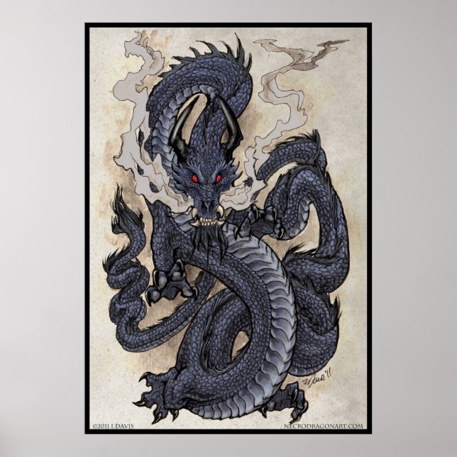 Póster Dragón oriental (Frente)