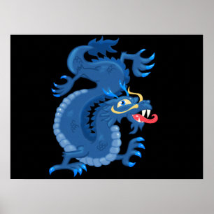 Póster Dragón oriental