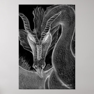 Póster Dragón oscuro