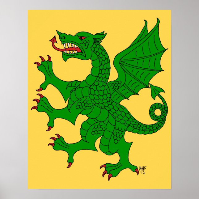 Póster Dragon Rampant Vert (Frente)