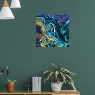 Póster Dragon Rider Paintart