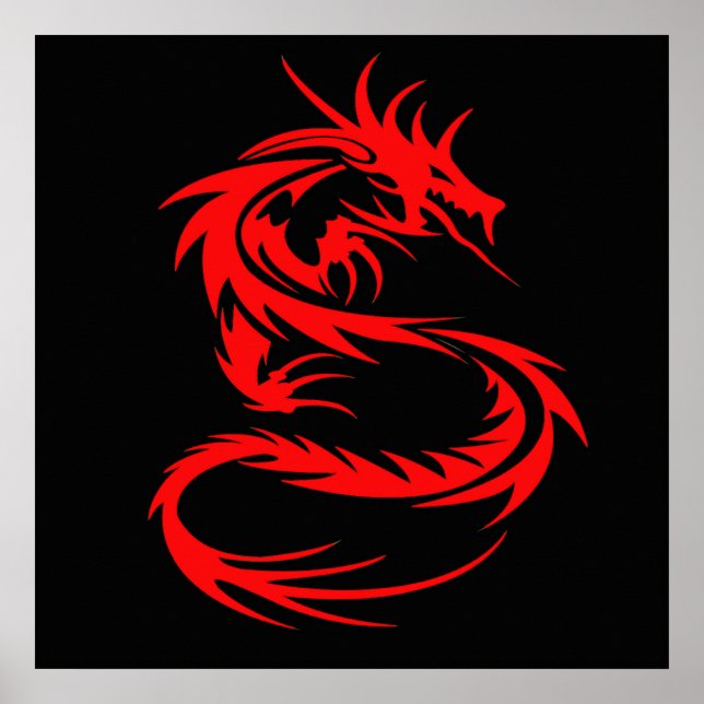 Póster Dragón Rojo (Frente)