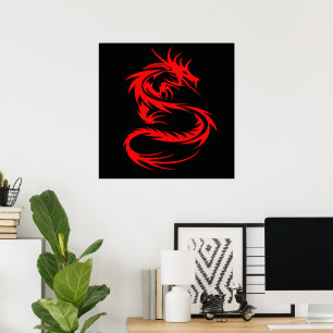 Póster Dragón Rojo