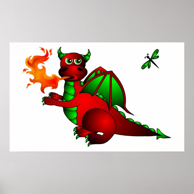 Póster Dragón Rojo y Dragón - ¡Deja de seguirme! (Frente)