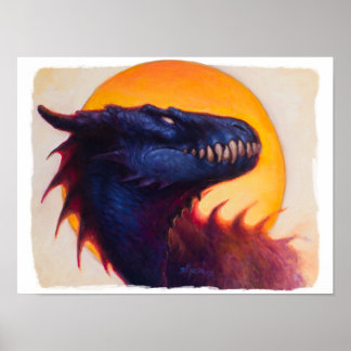 Póster Dragon Sunset 3
