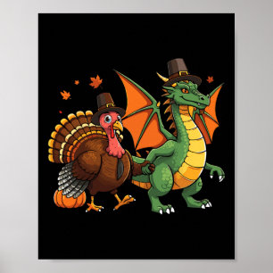 Póster Dragon Turquía Peregrino Thanking Pumpkin Kids Bo