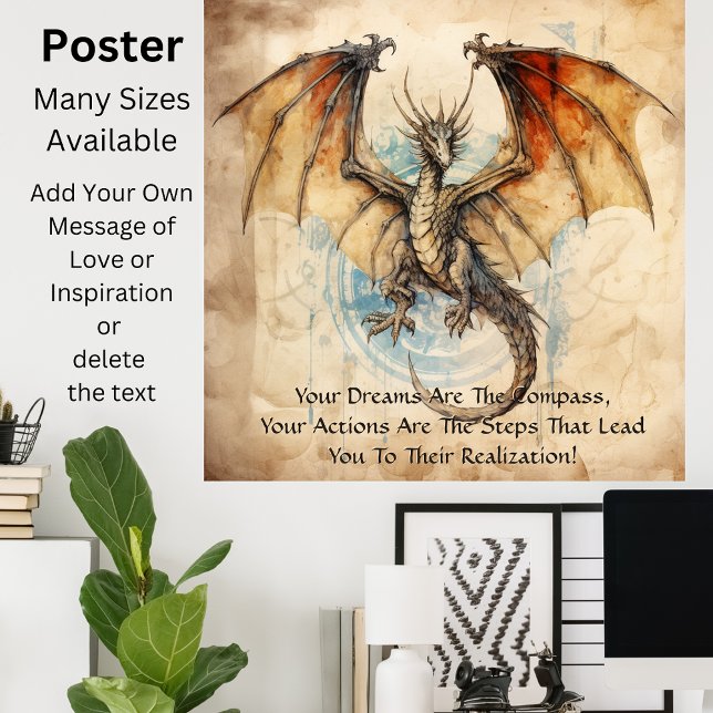 Póster Dragón - Tus Sueños Son La Brújula (Subido por el creador)