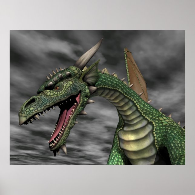 Póster Dragón vigilante (Frente)