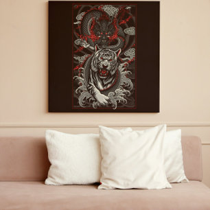 Póster Dragón vs. Tigre