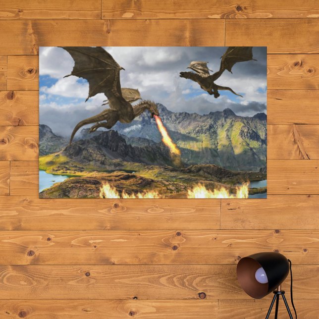 Póster Dragon Wyvern Respirador de Fuego (Subido por el creador)