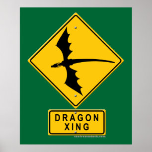 Póster Dragón XING