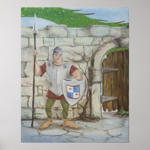 Póster Dragón y Poster Knight