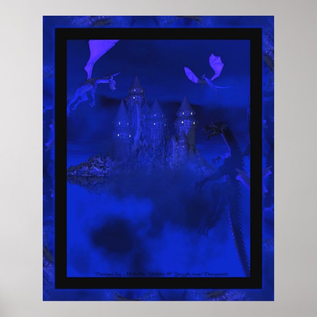 Póster Dragoncats Blue Mist Dragon Fantasma (Frente)
