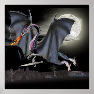 Póster Dragones