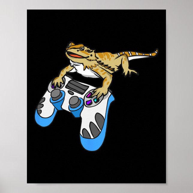 Póster Dragones Barbudos Dragones Lagarto  (Frente)